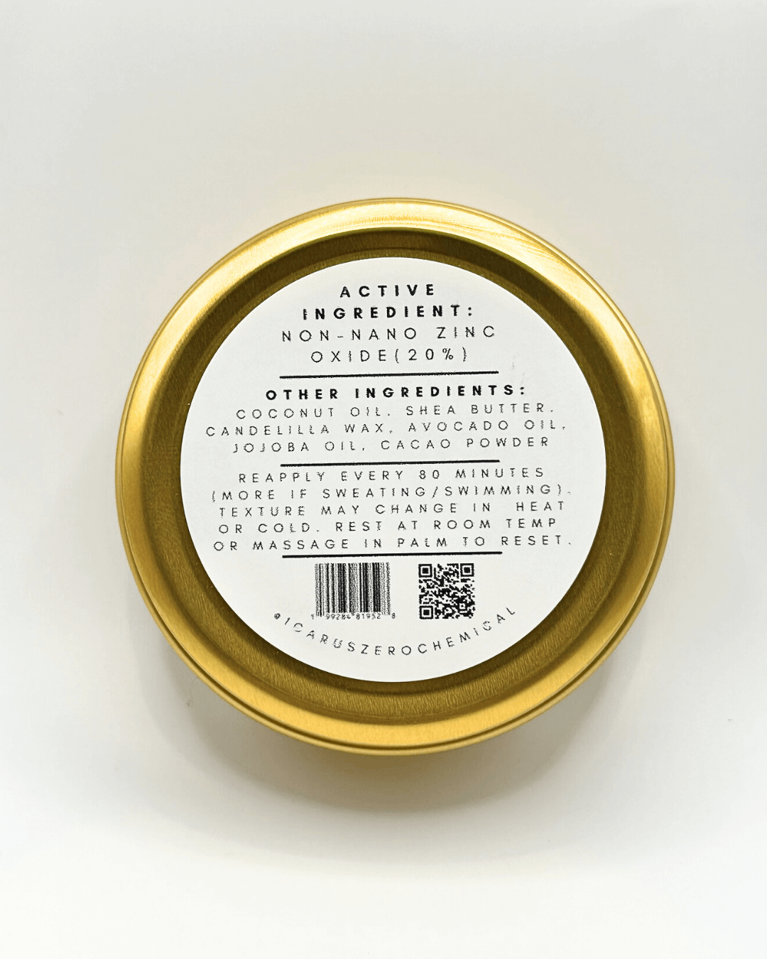 Vegan Mineral SPF 30 (Vegan: Candelilla instead of beeswax)